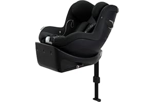 CYBEX Gold fotelik samochodowy Sirona Gi i-Size Comfort z bazą, Od ok. 3 miesięcy do 4 lat (Od urodzenia z wkładką niemowlęcą), Maks. 20 kg, 61–105 cm (Od 40 cm z wkładką niemowlęcą), Moon Black