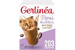 Gerlinéa - Milk-Shake Minceur - Substitut de Repas Complet et Rapide Saveur : Café - 206082