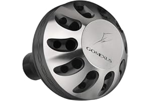 ‎GOMEXUS GOMEXUS 35/38/41mm Aluminium Knauf Angelrolle Passend für Shimano Stella FI Sustain FI Daiwa Certate LT Luvias Spinnrolle Kurbelknauf Direktinstallation, Power Knob Bohrinstallation für Daiwa BG