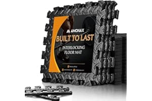 ‎AMONAX Amonax Bodenschutzmatte Fitness Puzzlematte, Schaumstoff Gym Matte Puzzlematte Kinder, Pool Bodenschutzmatte Garagenboden Matten, Fitness Zuhause Sportgeräte Home Gym Equipment