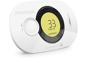 FIRE ANGEL FireAngel FA3322, cyfrowy detektor tlenku węgla, monitor detektor CO, przenośny czujnik wilgotności i temperatury z baterią 10 lat, certyfikat NF