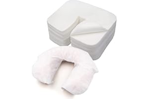 XAZTR 300 Count Disposable Face Cradle Covers, Massage Headrest Covers Soft SPA Face Rest Cover Bulk for Massage Tables Massage Chairs Beauty Spa Salon Bed