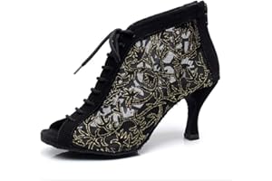 Syrads Zapatos de Baile Latino Mujer Salsa Bachata Kizomba Zapatos de Tango Samba Vals Baile de Salón