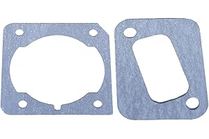 HAISHINE Silenziatore di scarico Kit guarnizioni per testate cilindri per HUSQVARNA 340 345 346 350 351 353 Motosega # 503 89 44-01/503 86 25-01