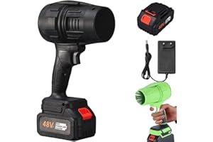 LONVGRT Seese Pro - Soffiatore Ultraleggero E Ultrapotente, Soffiatore Elettrico for Foglie Senza Fili Portatile, D'aria Turbo Super Potente Senza Fili(Black,1 Battery)