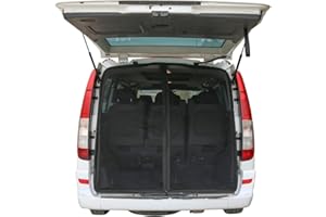 ETOMVOOP Tailgate Wing Door Fly Screen 160 x 150 cm Rear Door Mosquito Net Black Sun Protection for Car T4 T5 Transporter Calif/ornia MUL/ti/Van Cad/dy