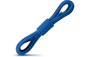 Laceter Lacets Ronds et Fins Cirés - Lacet Rond Cire pour Chaussures de Ville, Bottines ou Chaussure en Cuir - Lacets Noir, Marron, Bleu Marine et Couleur - Diamètre : 2,4 mm