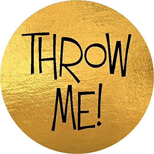 70 FAKE GOLD Throw Me Confetti labels for bags or pouches MISTER