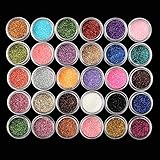 Glitter Eyeshadow LuckyFine 30 Farben Mix Glitter Puder Lidschatten Eyeshadow Kosmetik Schminke Makeup Set - 