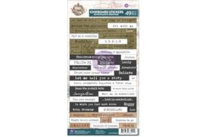 PRIMA MARKETING Lost in Wonderland Chipboard Stickers 49/Pkg-