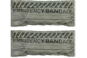 RHINO RESCUE 6" Vendaje israelí, Asociación Israelí, Vendaje de presión para heridas, Médico, Estéril, Cajas de vendaje médico con IFAK (2 PCS)