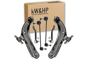 KW&HP KIT 6PZ BRACCI BRACCETTI TRAPEZI OSCILLANTI, BIELLETTE E TESTINE STERZO ANTERIORI DX/SX COMPATIBILE CON QASHQAI/QASHQAI +2 I