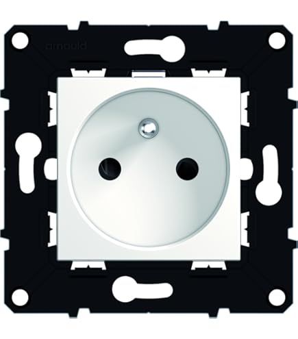 Prise Rasoir Arnould 3 Modules Lumière Blanc - Neuf (réf. 22339)