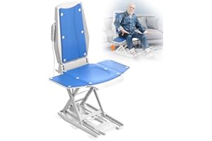 VOCIC Sedia elevatrice elettrica AX10, sollevatore mobile con ruote per alzarsi da terra, pieghevole e regolabile in altezza 0–50 cm, fino a 140 kg, aiuto al sollevamento per anziani a casa