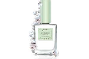 NATURABLOOM Nagellack schnelltrocknend weiß (Soft Cotton) - natürlicher Nagellack mit veganer Formel - atmungsaktiv, nachhaltiger und langanhaltend, 14 ml