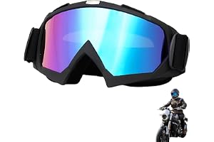 MENUY Motorcykelglasögon, cross, motocrossglasögon, motocrossglasögon, motocrossglasögon, spegelglasögon för MTB och fyrhjuling, repbeständiga, vindtäta