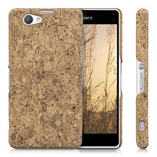 kwmobile Funda para Sony Xperia Z1 Compact - Carcasa Protectora de  Corcho  para tel  fono m  vil - Cover  Trasero  r  gido y Resistente