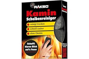 UNBRANDED RAKSO® 606413 - Detergente per vetri del camino, 2 pezzi