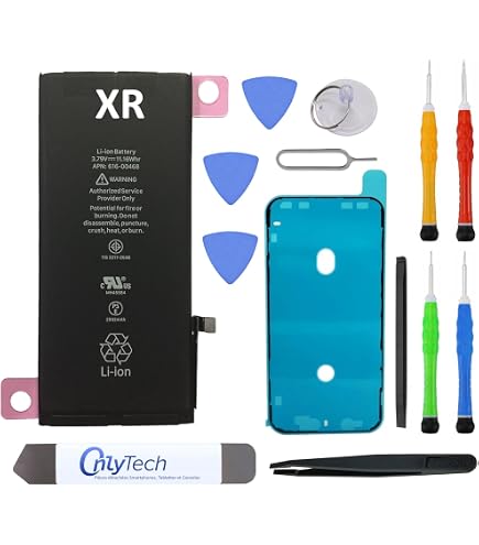 Batteria 5800mAh Per IPhone XR – Ricambio In Polimeri Di Litio Con Kit Di Attrezzi E Piastra Per Viti (Modelli A1984/A2105/A2106/A2107)