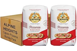 Alpine Heights Bundle Pack - Caputo Pizzeria Flour, Premium Italian Type '00' Flour 1kg - Pack of 2