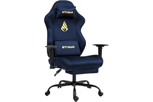 Symino Gaming Chair, Computer Chair, PC Chair with Footrest, Headrest and Lumbar Support, Ergonomic Office Chair, Gaming Chair for Adults