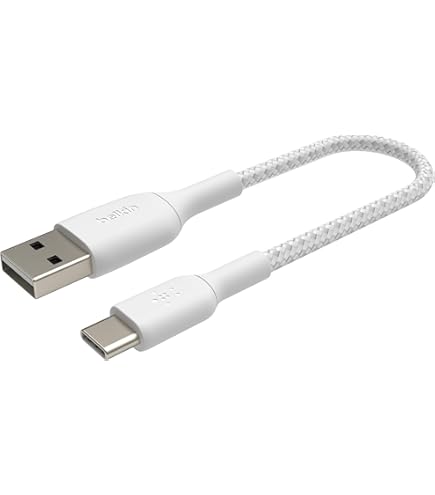 Belkin BoostCharge USB C/USB C voedingskabel, snellaadkabel met 240 W Power Delivery, USB IF gecertificeerd, compatibel met MacBook Pro, Chromebook, iPhone 16/iPhone 15, Galaxy, iPad, meer, 1 m, wit
