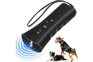 WEIMEIH Anti Bell Gerät Hunde, Anti Bell Halsband für Hunde, Handheld Ultraschall Anti Bell Gerät Hunde, Effektiv Haustiertraining, Hundegebell Stoppen, Hundetrainings Geräte Draußen Zuhause