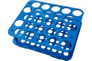 CRYOKING 1 Stück 25 Brunnen Zentrifugenröhrchen Gestell, Zentrifugenröhrchen Rack Gefäßständer, Zentrifugenröhrchen Rack, Labor Kunststoff Röhrchenhalter, Reagenzglashalter Regal für 50ml Zentrifugenröhrchen