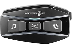 INTERPHONE Cellularline UCOM16 | SINGOLO | Interfono Tecnologia Mesh 2.0 e Bluetooth 5.0, Uso Gruppo 24 Piloti, Distanza 1,6Km, Autonomia Fino a 15 Ore, Mp3, GPS, Impermeabile IP67, Universale.
