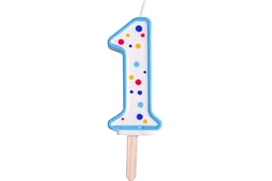 PME CA061 Kerze, Blau, groß, Kunststoff, 6.3cm