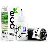 Ecomoist 50ml Kit per la Pulizia dello Schermo Naturale Asciugamani in Microfibra 20x20cm, Ecologico, Vegano, Sicuro per la F