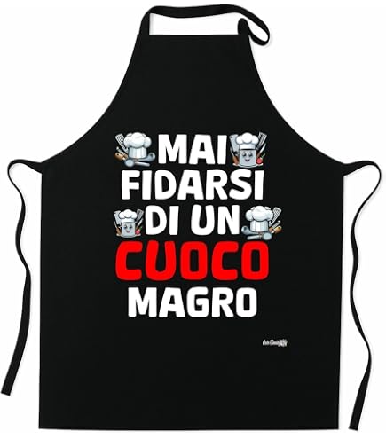 Grembiule Da Pizza Con Bandiera Italiana – 60x80 Cm, Regalo Divertente E Personalizzato Per Pizzaioli E Cuochi