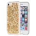Produktbild gahatoo Blattgold-Look Softcase für iPhone 6/6s [Silikonhülle mit Flockendesign] TPU + Glitter
