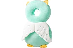 SEPSCO Protector Cabeza Bebe, Mochila Protectora Cabeza Bebé Anticaida Almohada Seguridad Protección Espalda Cojín Suave Ajustables Transpirable para Edad 4-24 Meses Bebé Aprende Gatear y Caminar