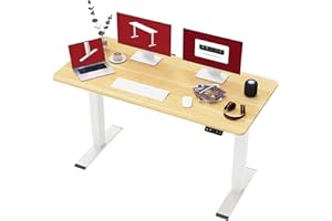 SANODESK 140 * 60 Electric Standing Desk Height Adjustable Standing Desk Sit Stand Desk Adjustable Desk Stand Up Desk for Home Office