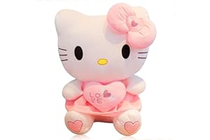 CLVSYH Jouets en Peluche Cartoon, 30cm Animé Peluche, Jouets Oreiller en Peluche Cartoon, KT Cat Poupée en Peluche pour Les Fêtes d'enfants, Les Anniversaires et Les Cadeaux de Noël(C)