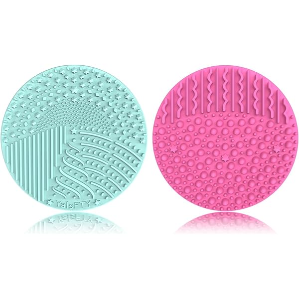 Beaupretty Silikon Pinselreiniger – Runde Matte Mit Saugnapf, Pink, Für Make-up Pinsel