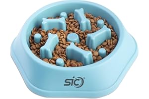 Munnie Slow Feeder Dog Bowl | 21CM Slow Eating Dog Bowl | Dog Food Bowl Anti-Gulp, Anti-Overeating Dog/Cat Slow Feeder Bowl | Interactive Maze Bowl