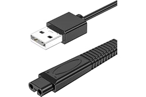 Cable cargador para afeitadora Andis, cable cargador USB Mellbree compatible con ProFoil TS1 TS2 17150 17165 CL-17165 AN-17165 CL17165 AN17165