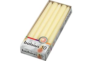 Ivyline "Bolsius Tapered Dinner Candles , ""Ivory box 10""", 103600352205