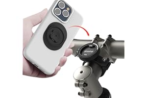 sincetop Support de téléphone pour vélo, support de téléphone en aluminium avec Adaptateur Universel, Montage Rapide pour Guidon de vélo de Montagne et potence, support de téléphone Portable avec