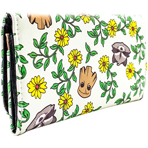 Cartera-de-Guardians-of-the-Galaxy-Vol-2-Groot-beb-y-Rocket-floral-Verde