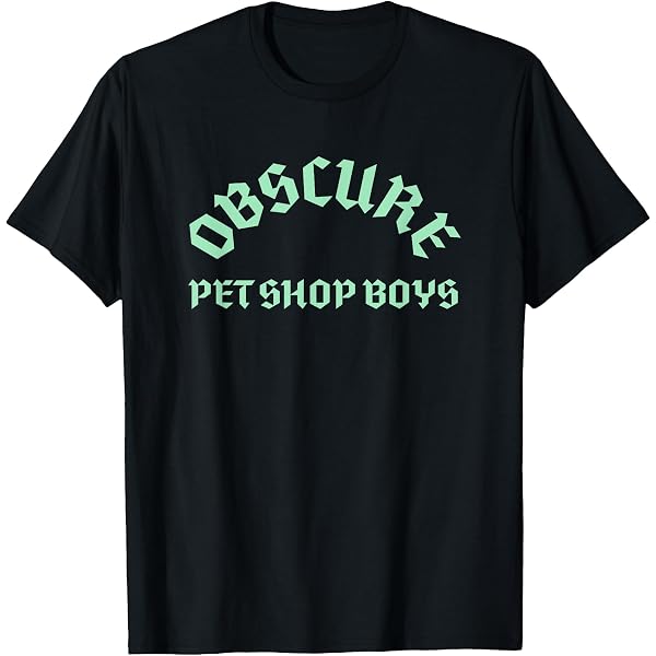 T-Shirt Homme Pop Shop Boys Yes Electronic Band - 100% Coton Noir