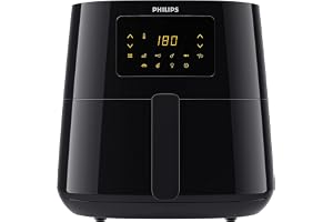 Philips essential air fryer xl 1.2kg, 6.2l capacity, digital screen,black - hd9270/90 - international warranty