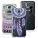 Produktbild VertTek 3 in 1 Weich Silikon Tansparent Hülle für Samsung Galaxy S5 Mini Durchsichtig Schutzhülle Case Ultradünnen Leichtgewichtt Edui Elegant Malerei Muster Handy Tasche Schutzhülle Transparent Clear Protective Cover ( Rosa Mandala + Blau Dreamcatcher + Schwarz Mädchen )