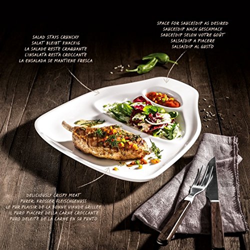 Villeroy & Boch BBQ Passion Steak Teller, Porzellan, Weiß, 30 x 29 cm, groß - 2