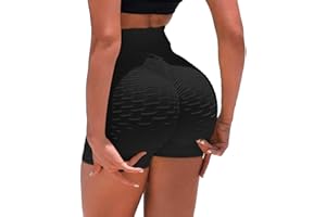 Vorcy Scrunch Butt Sports Shorts for Women Honeycomb High Waisted Ruched Booty Gym Workout Yoga Running Shorts Hot Pants