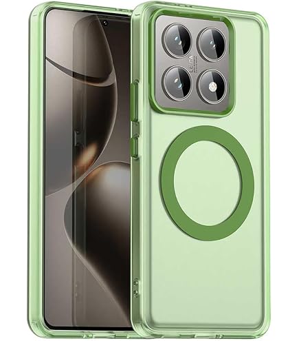 Cover per Xiaomi 14T Pro, Custodia Magnetica Trasparente