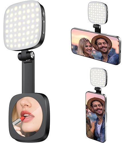 Lampe Selfie Magnétique NEEWER NL40R - Compatible IPhone MagSafe, 4 Températures De Couleur, 914 Lux, Ultra Portable - Pour Vlogs, Maquillage, Appels Vidéo