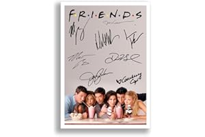 MOUNTED GIFTS FRIENDS Cast Signed Autograph A4 Poster Photo TV Show Series Season Framed Memorabilia Gift Jennifer Aniston Courteney Cox Matthew Perry (POSTER ONLY)